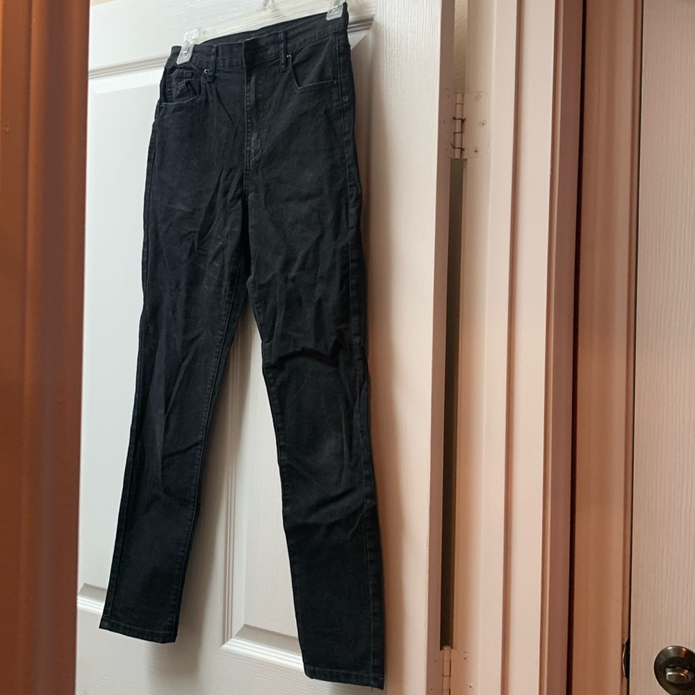 Patches of distressed black